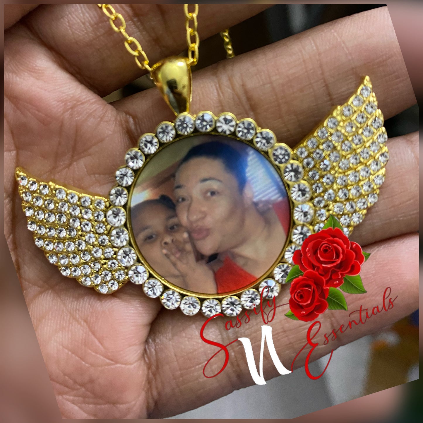 Wing Pendant Picture Necklace