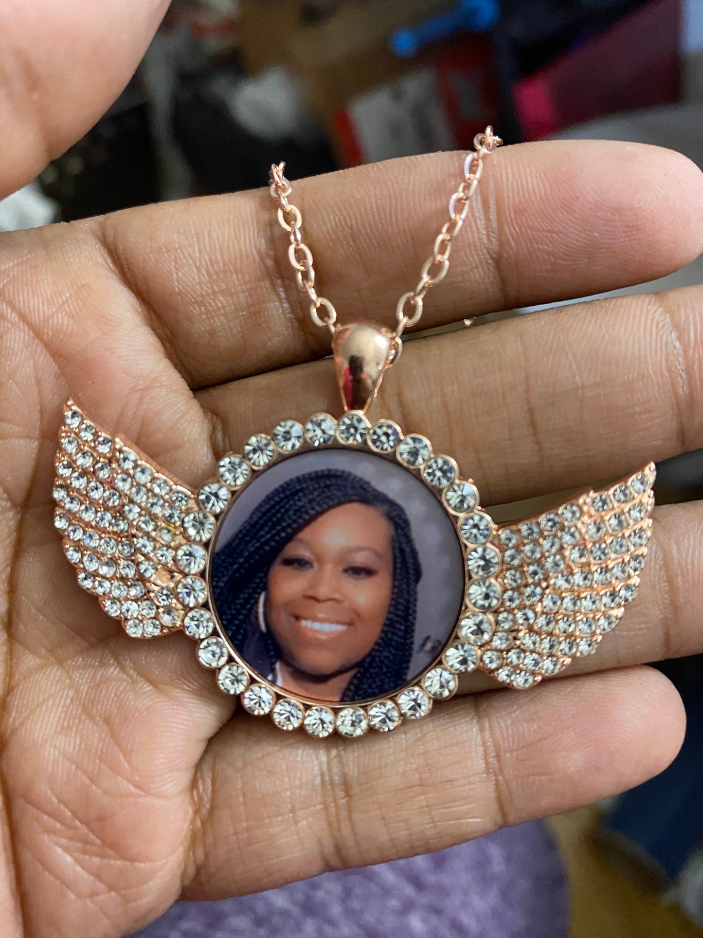 (Blank) Sublimation Wing Necklace