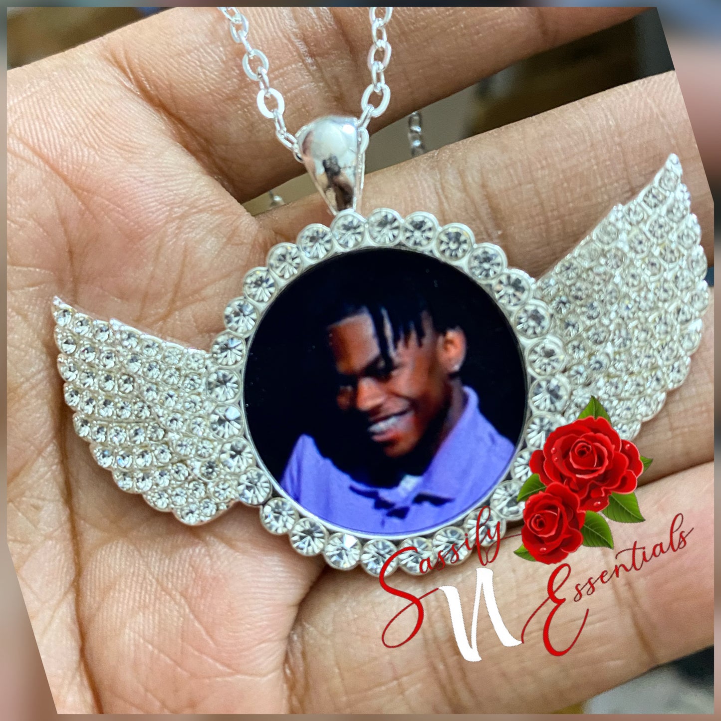 Wing Pendant Picture Necklace